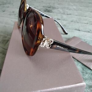 Bulgari Women's Tortoise Shell Sunglasses